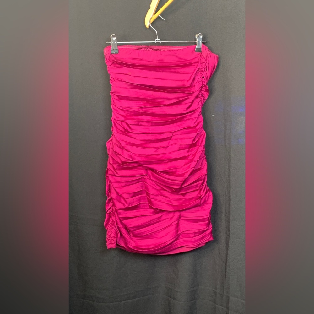 Strapless ruched dress (sz 4)